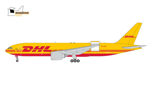 Interactive DHL-Kalitta Boeing 777-200LRF Cargo N774CK Gemini Jets GJDHL2143 Scale 1:400