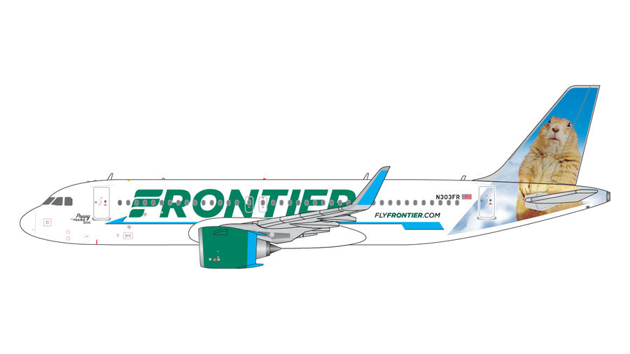 Frontier Airlines Airbus A320neo N303FR 'Poppy the Prairie Dog'