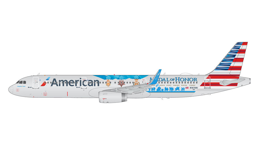 American Airbus A321 "Medal of Honor"