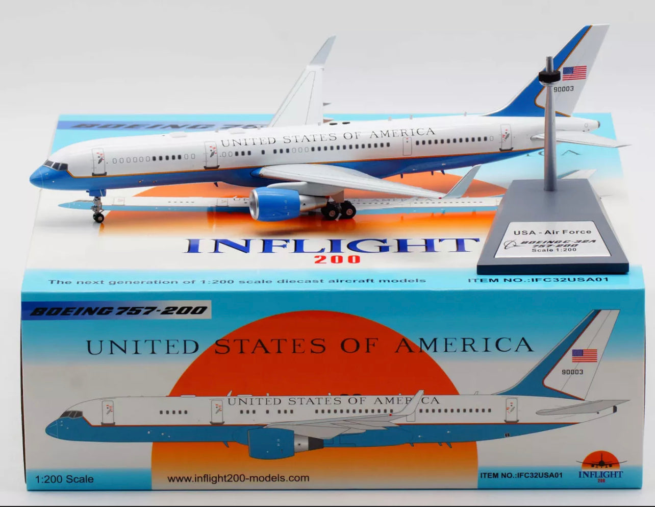 NFLIGHT 1:200 USA AIR FORCE BOEING 757-200 IFC32USA01
